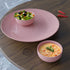 Glossy Pink Ceramic Dinner Plate with 2 Serving Bowl - The Earth Store - Dinnerware